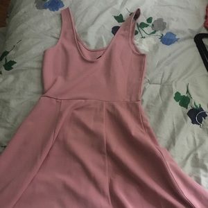 H&M Solid Pastel Pink Dress